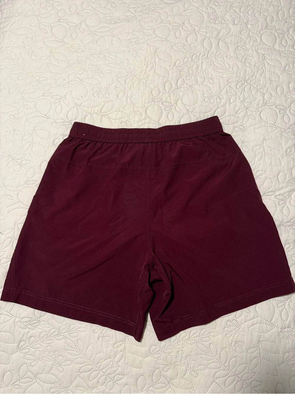 Nike Men's Burgundy Athletic Drawstring Shorts
